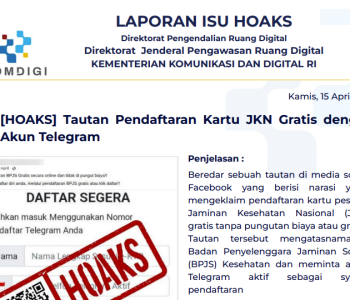 Isu Hoaks 15 Mei 2025