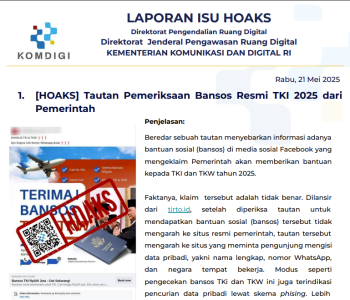 Isu Hoaks 21 Mei 2025