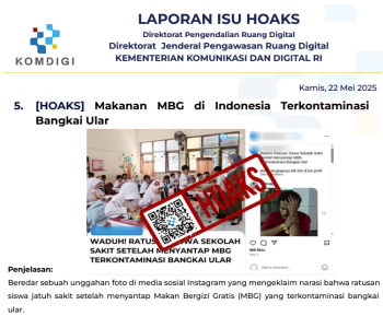 Isu Hoaks 22 Mei 2025