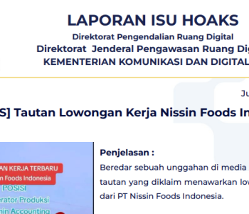 Isu Hoaks 9 Mei 2025