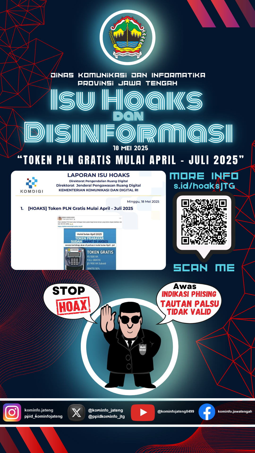 Isu Hoaks dan Disinformasi 18 Mei 2025 Grafis