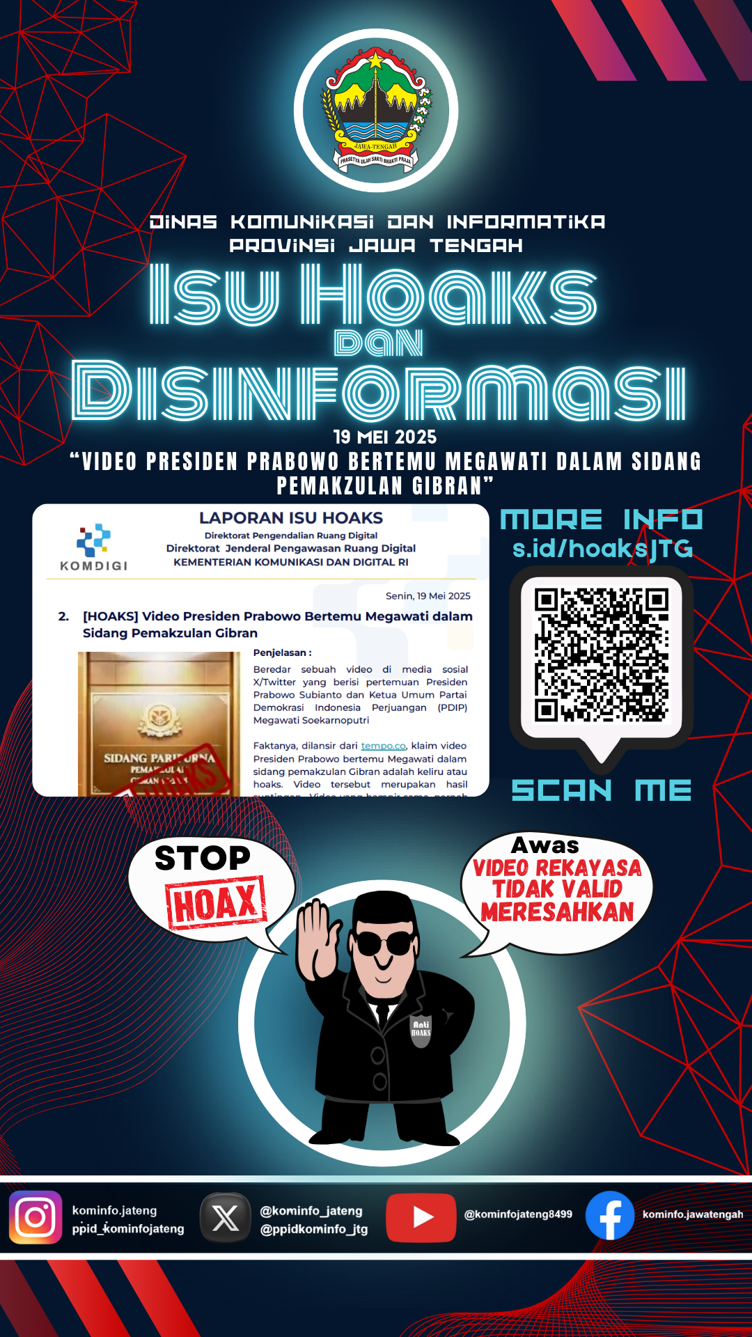 Isu Hoaks dan Disinformasi 19 Mei 2025 Grafis