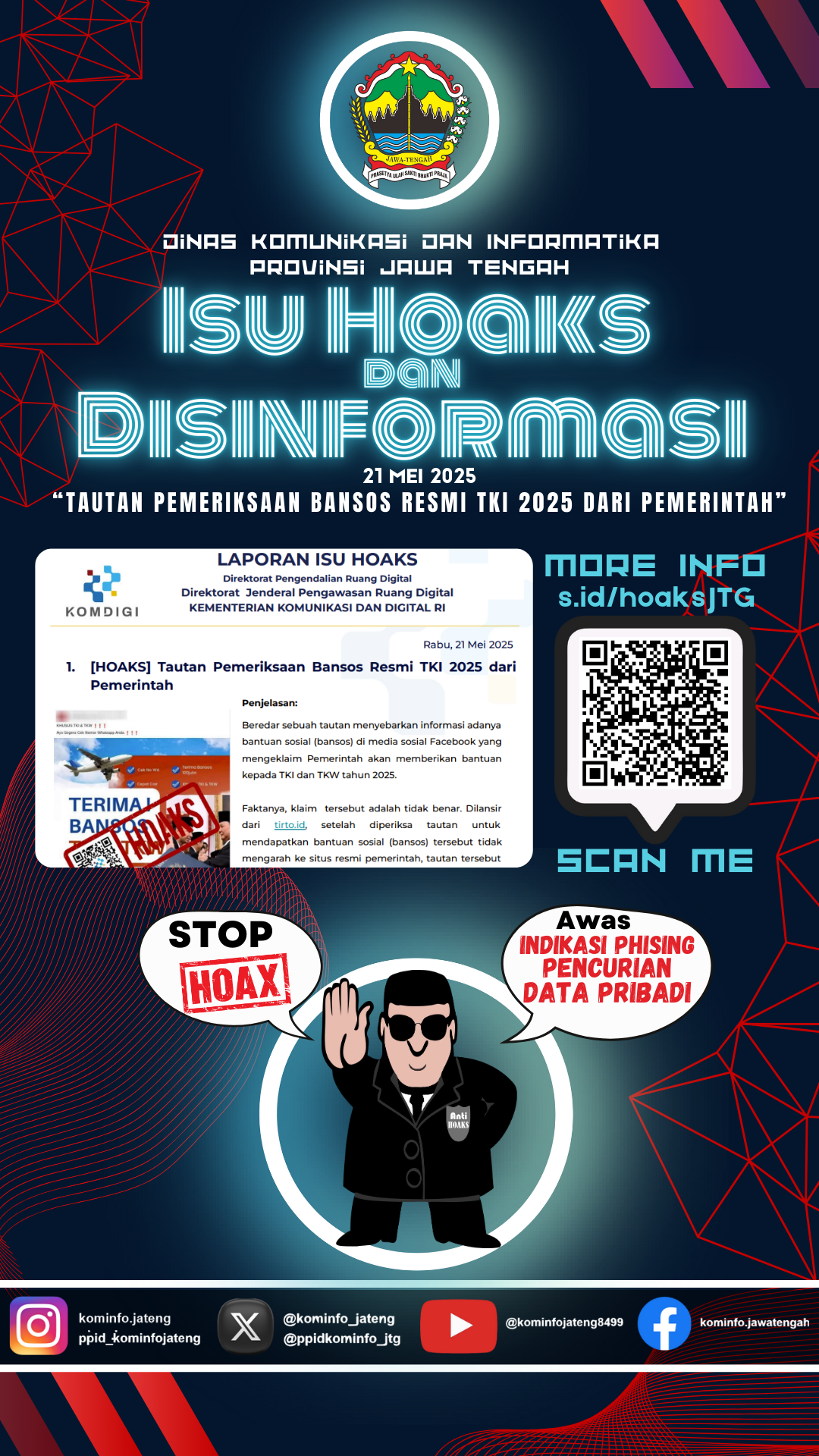 Isu Hoaks dan Disinformasi 21 Mei 2025 Grafis