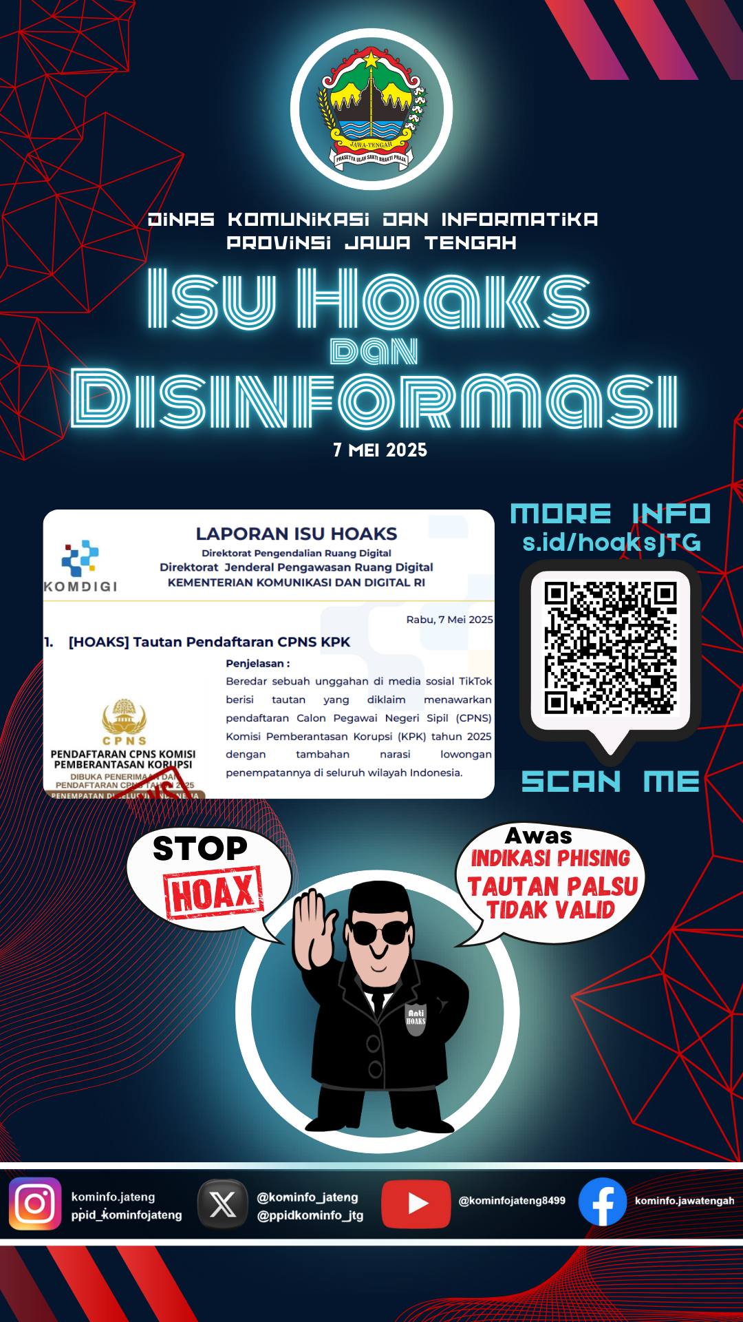 Isu Hoaks dan Disinformasi 7 Mei 2025 Grafis