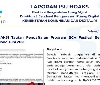 Isu Hoaks 10 Juni 2025