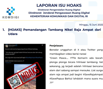 Isu Hoaks 15 Juni 2025