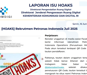 Isu Hoaks 16 Juni 2025