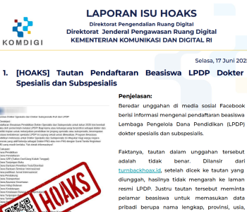 Isu Hoaks 17 Juni 2025