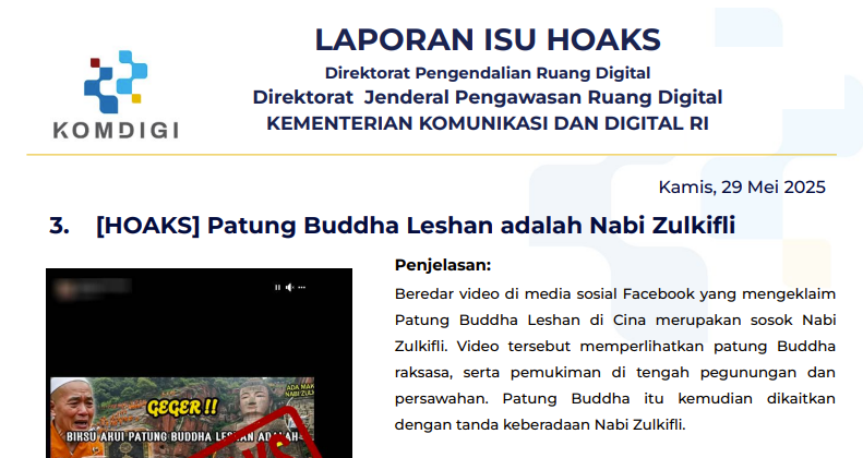 Isu Hoaks 29 Mei 2025