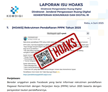 Isu Hoaks 4 Juni 2025