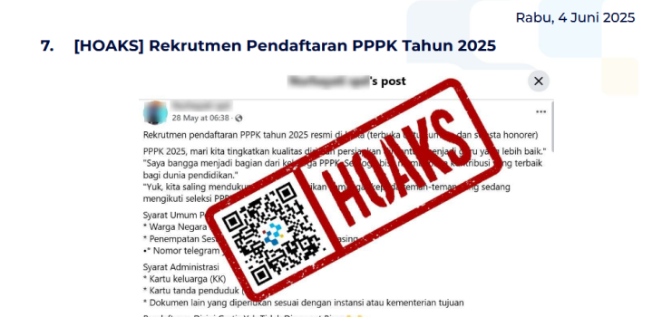 Isu Hoaks 4 Juni 2025