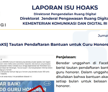 Isu Hoaks 6 Juni 2025