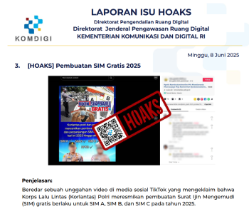 Isu Hoaks 8 Juni 2025