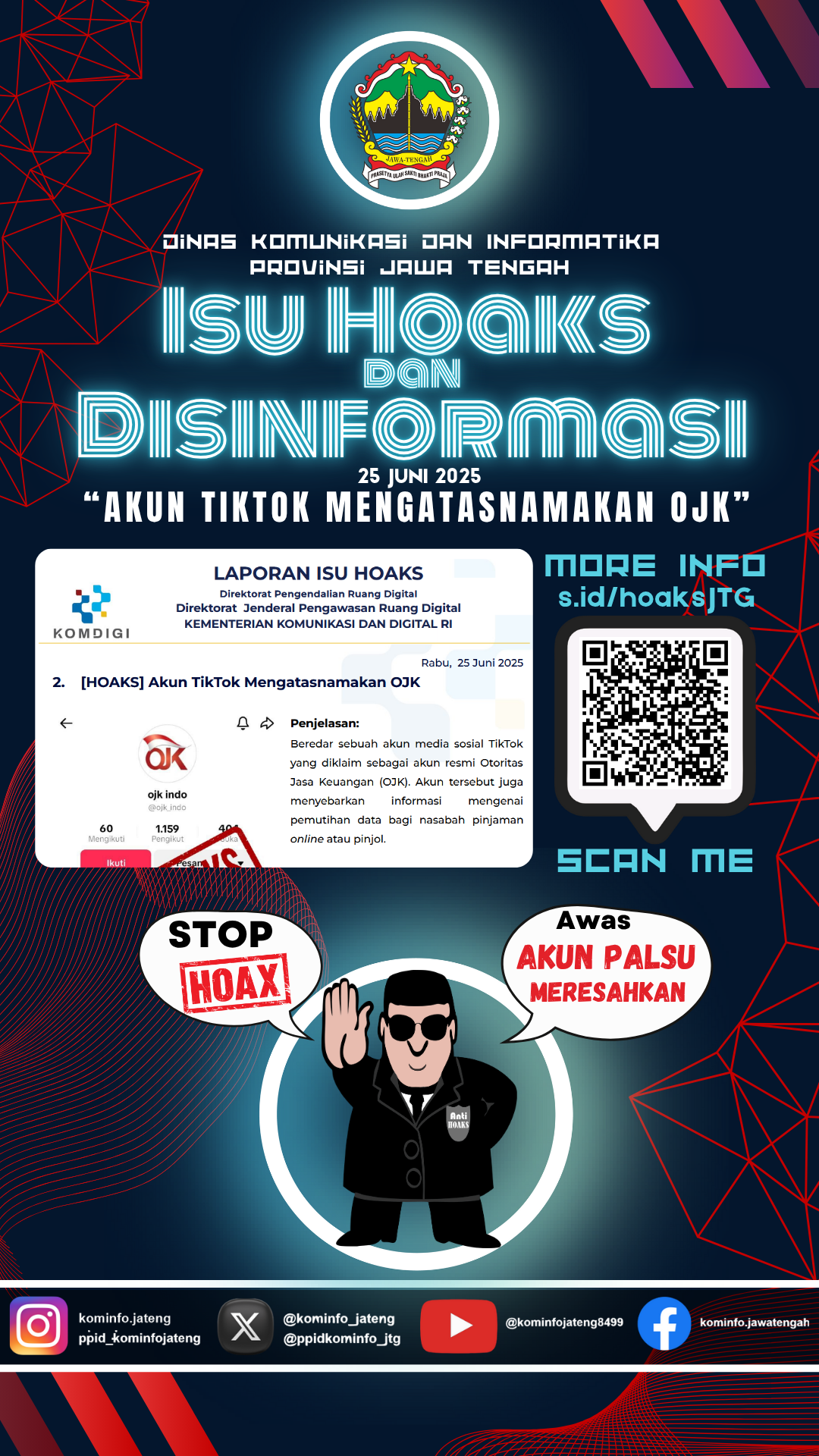 Isu Hoaks dan Disinformasi 25 Juni 2025 Grafis