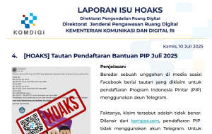 Isu Hoaks 10 Juli 2025