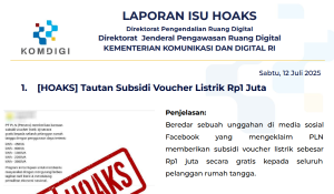 Isu Hoaks 12 Juli 2025
