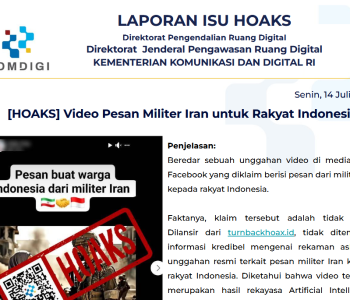 Isu Hoaks 14 Juli 2025