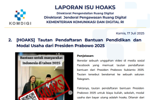 Isu Hoaks 17 Juli 2025