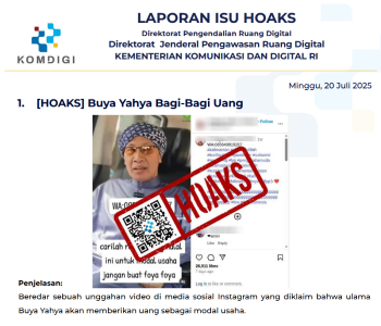 Isu Hoaks 20 Juli 2025