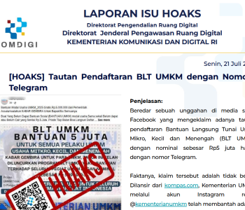 Isu Hoaks 21 Juli 2025