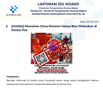 Isu Hoaks 23 Juli 2025