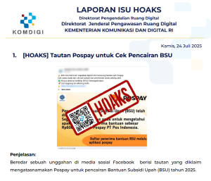 Isu Hoaks 24 Juli 2025