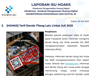 Isu Hoaks 26 Juli 2025