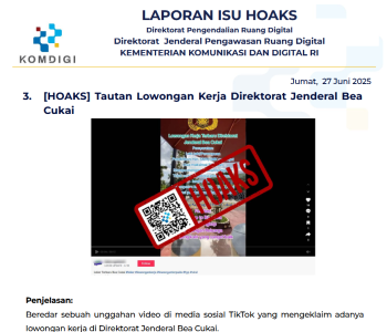 Isu Hoaks 27 Juni 2025