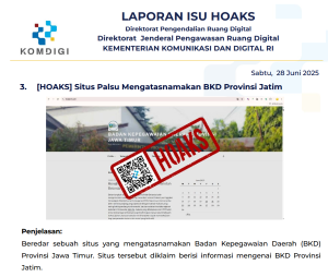 Isu Hoaks 28 Juni 2025