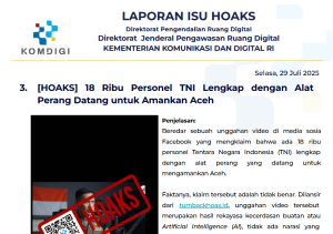 Isu Hoaks 29 Juli 2025