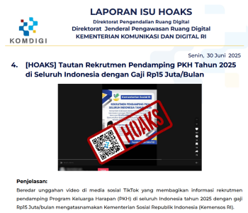 Isu Hoaks 30 Juni 2025