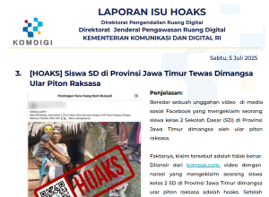 Isu Hoaks 5 Juli 2025