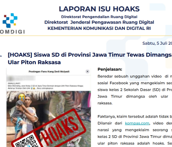 Isu Hoaks 5 Juli 2025