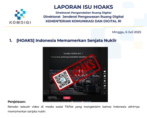 Isu Hoaks 6 Juli 2025