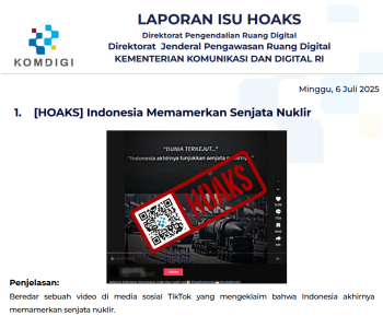 Isu Hoaks 6 Juli 2025