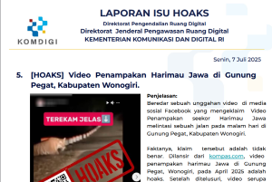 Isu Hoaks 7 Juli 2025