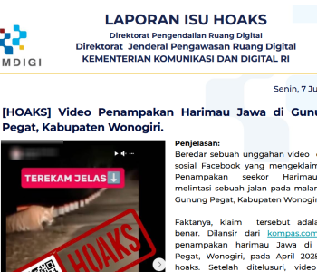 Isu Hoaks 7 Juli 2025