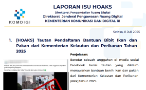 Isu Hoaks 8 Juli 2025