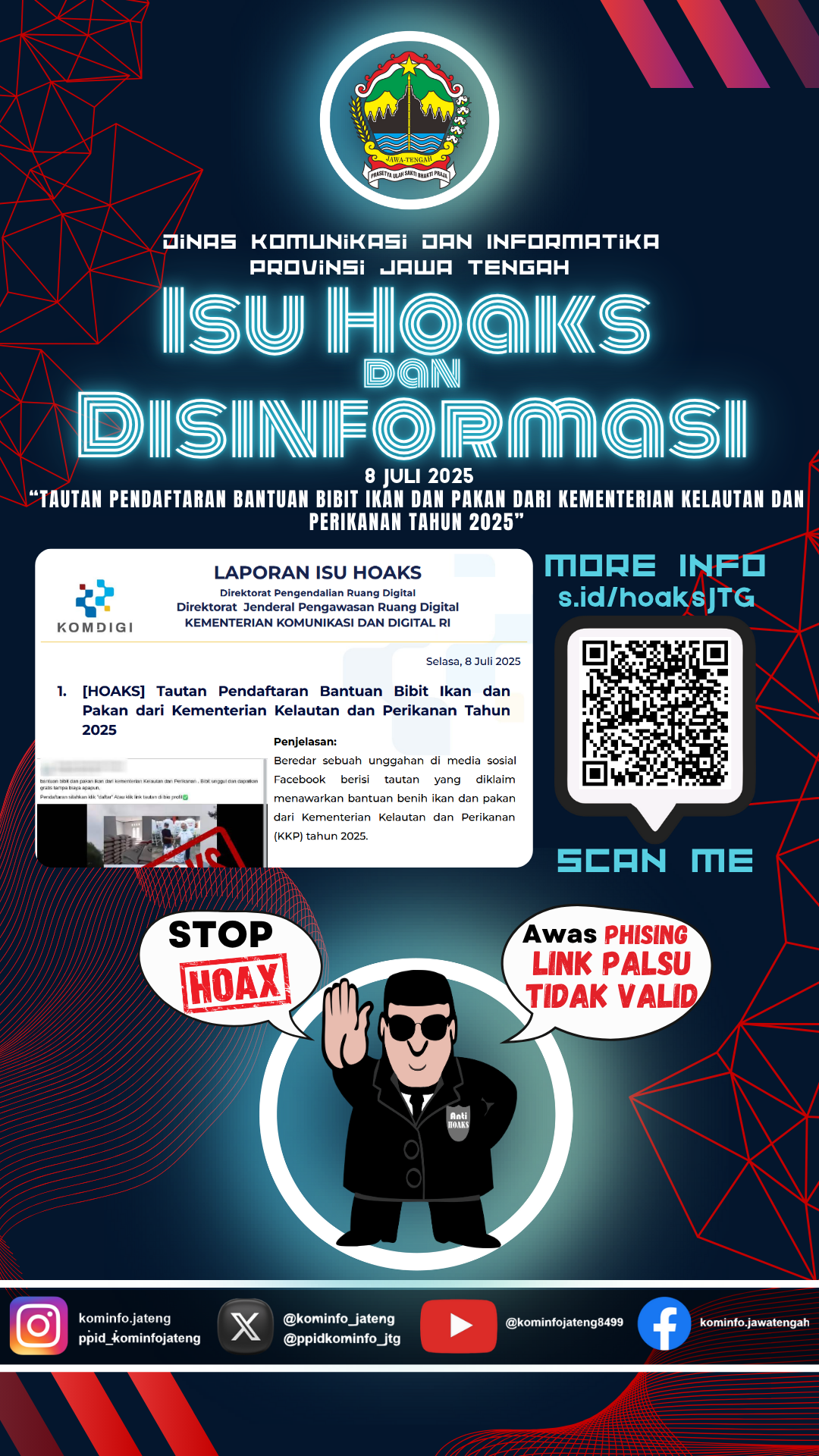 Isu Hoaks dan Disinformasi 8 Juii 2025 Grafis