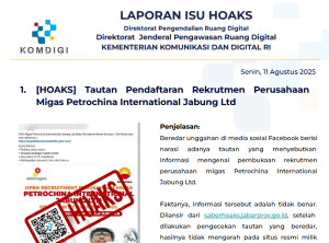 Isu Hoaks 11 Agustus 2025