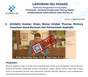 Isu Hoaks 4 Agustus 2025