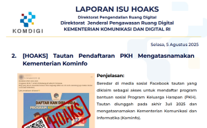 Isu Hoaks 5 Agustus 2025