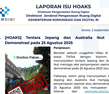 Isu Hoaks 2 September 2025