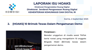 Isu Hoaks 4 September 2025