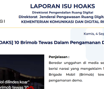 Isu Hoaks 4 September 2025