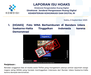 Isu Hoaks 6 September 2025