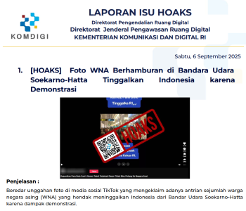 Isu Hoaks 6 September 2025