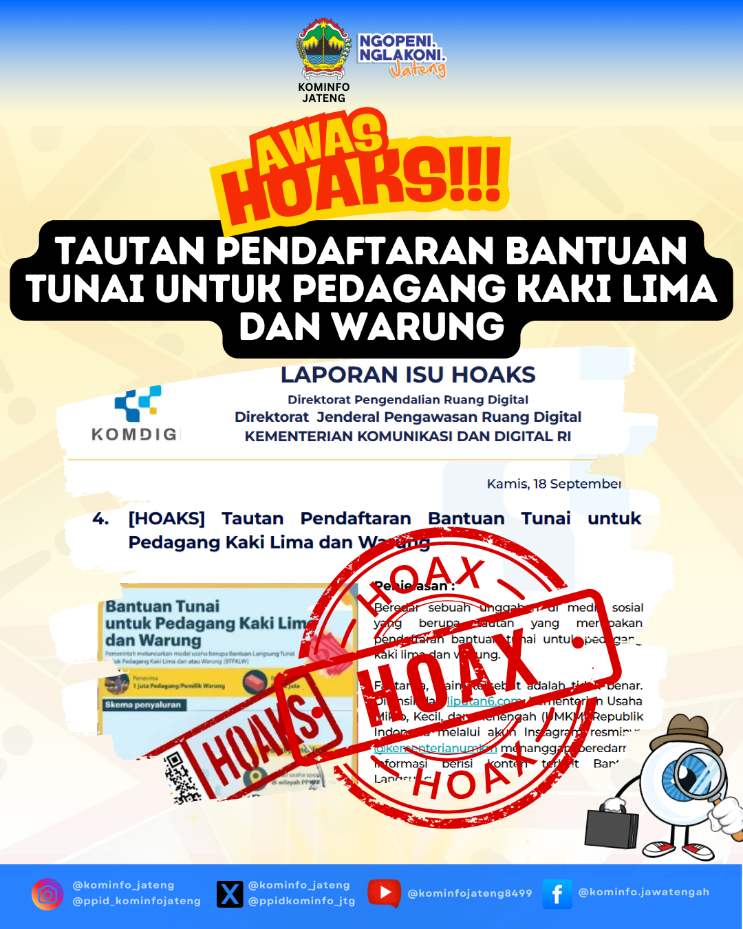 Isu Hoaks & Disinformasi 18 September 2025 Grafis