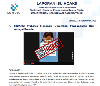 Isu Hoaks & Disinformasi 23 September 2025