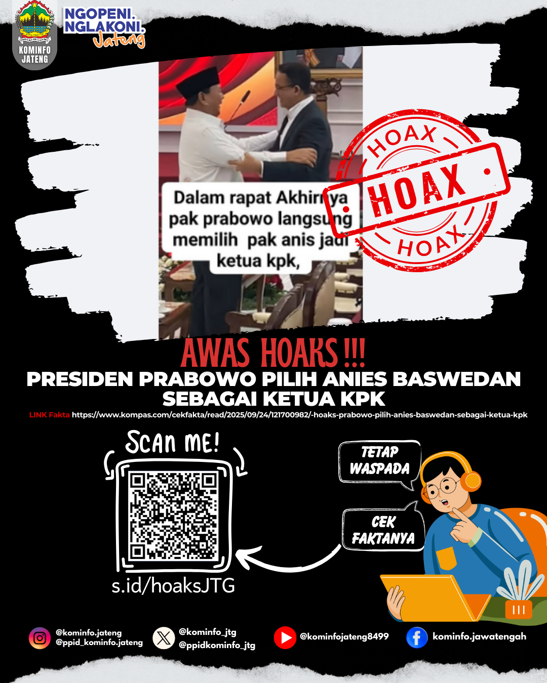 Isu Hoaks & Disinformasi 25 September 2025